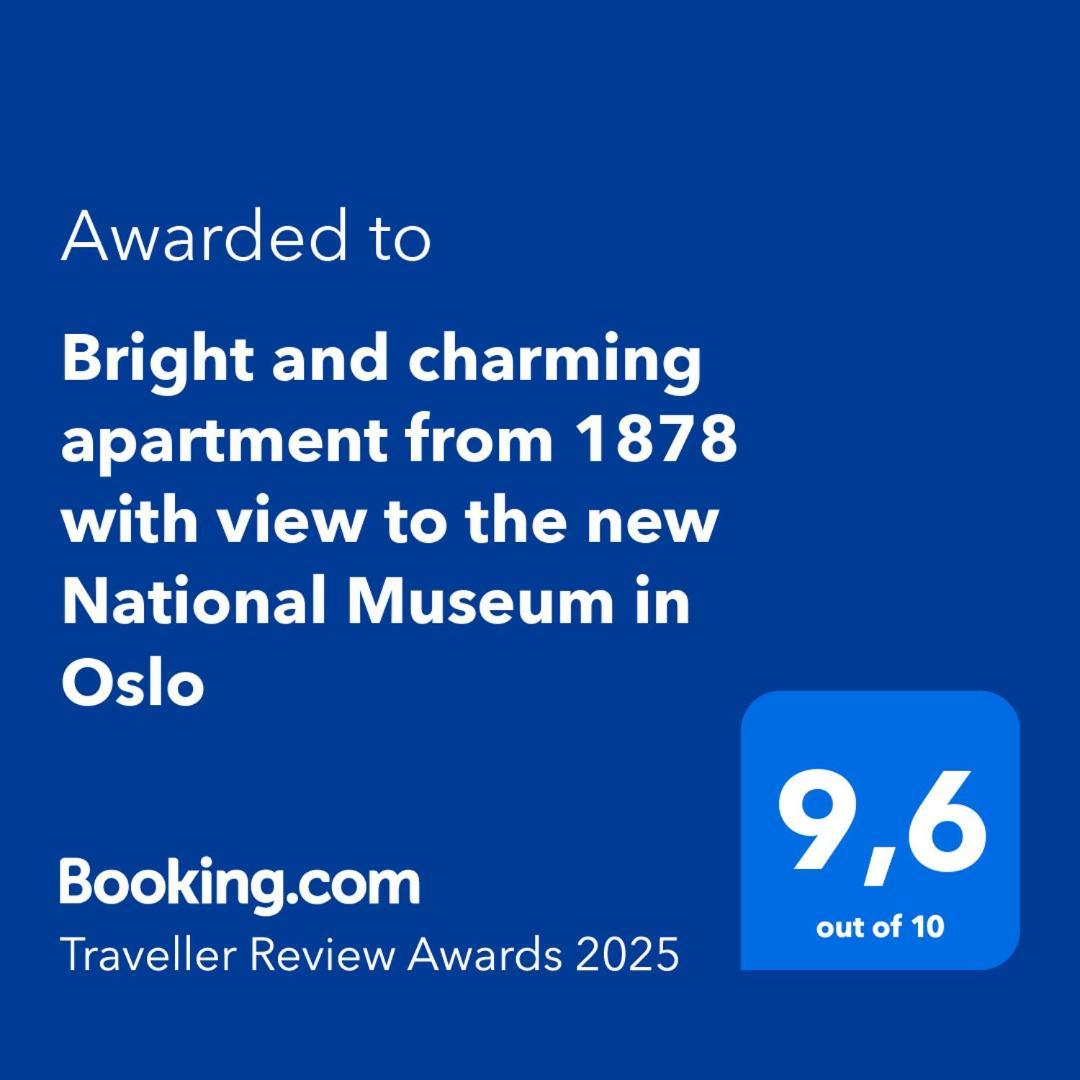 Bright And Charming Apartment From 1878 With View To The New National Museum In Oslo Exterior foto